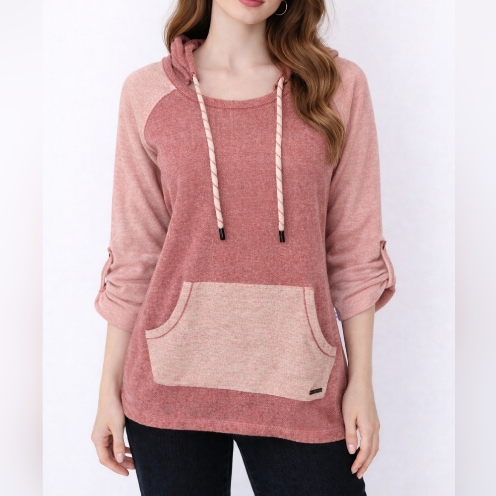 Marc NEW YORK Tweed Scoop Neck Outdoor Camp Hiking Baja Mountain Girl Hoodie